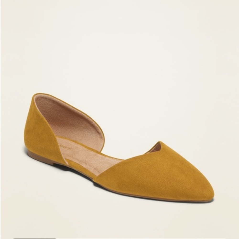 Mustard Yellow D’orsay Flats